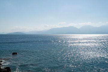 uitzicht over de zee in Kreta