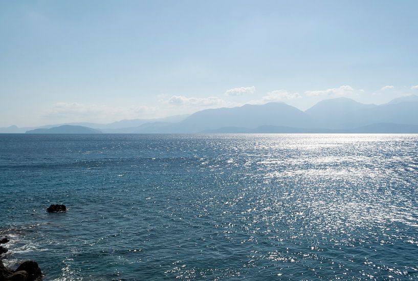 uitzicht over de zee in Kreta van Anita Visschers