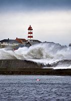 Großer Sturm auf Alnes, Godøy, Norwegen