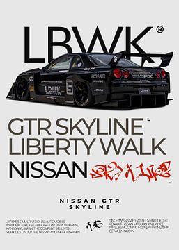 Nissan Skyline GT-R LBWK sur Ali Firdaus
