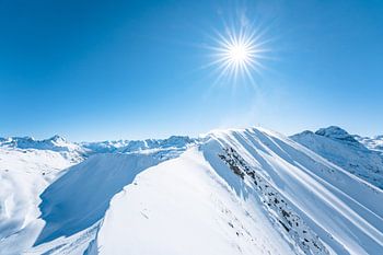 Vue hivernale sur la vallée de Kleinwalser