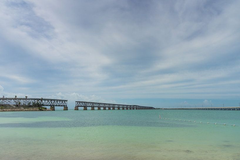 USA, Florida, Ancient overseas railway bridge by adventure-photos