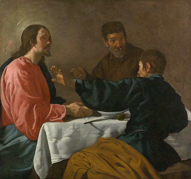 Das Abendmahl in Emmaus, Diego Velázquez von Meisterhafte Meister