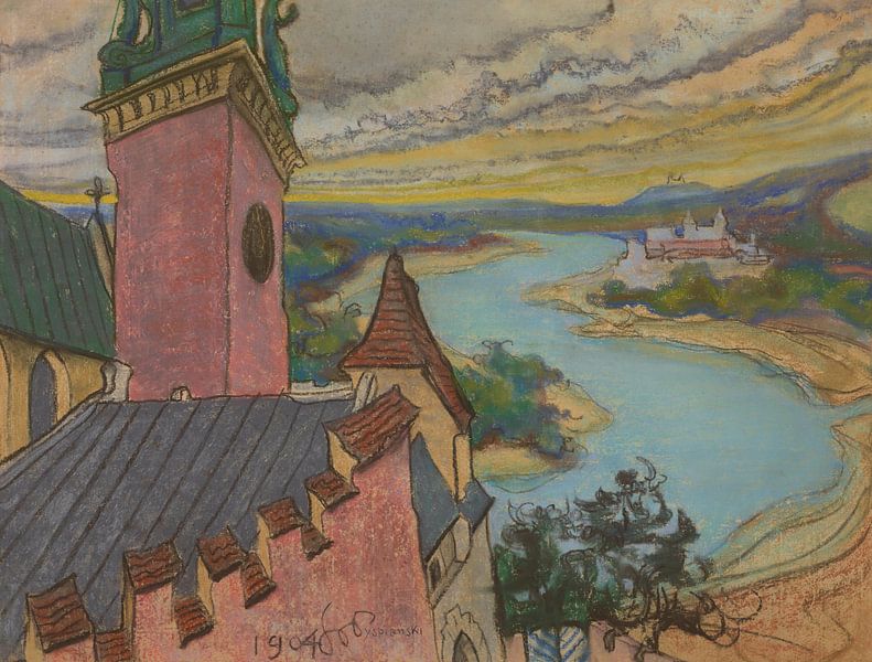 Stanisław Wyspiański~Une courbe de la Vistule par finemasterpiece