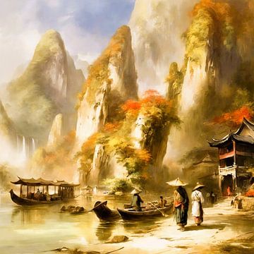 River Li in Yangshou van Gert-Jan Siesling