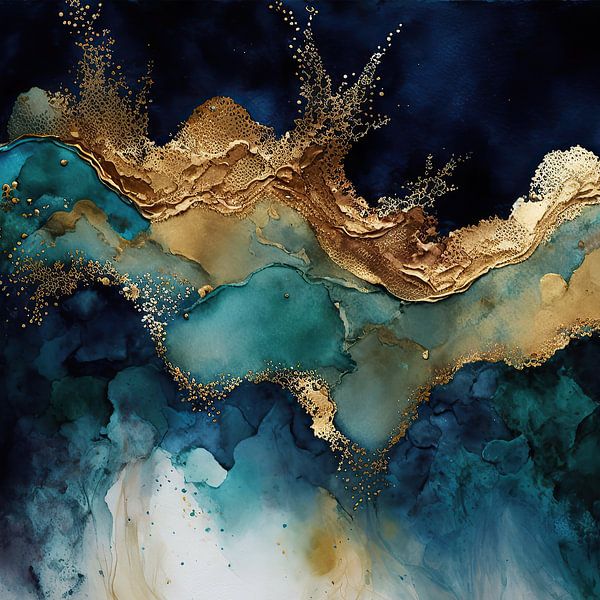 Vloeibare compositie van Floral Abstractions