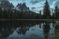 Dolomites lake reflections van michael regeer thumbnail