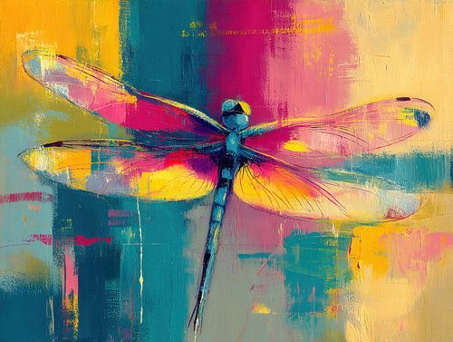 Libelle | Libelle with Colourful Background