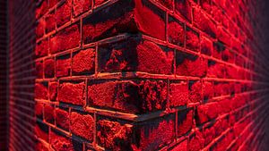 Mauerwerk in Rot von Noud de Greef