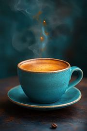 hot cup of coffee or tea by Egon Zitter