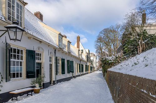 Bruntenhof in winsterse sfeer, Utrecht.