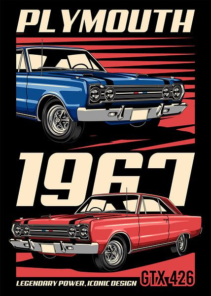 Plymouth GTX 426 Hemi Auto van Adam Khabibi