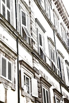 Lucca, Italie, maison, façade
