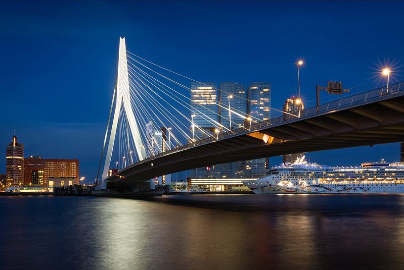 Die Erasmusbrücke in Rotterdam von Simon Bregman