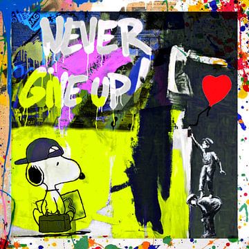 Never give up - Banksy tribute