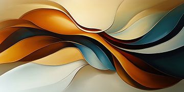 Abstracte golven van Bert Nijholt