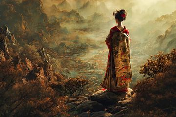 Japanese Geisha art by Egon Zitter