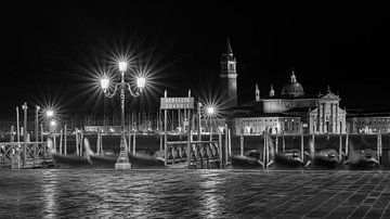 Venetië - Gondola - San Giorgio Maggiore van Teun Ruijters