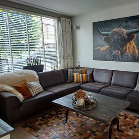 Customer photo: Scottish Highlander by Jayzon Photo, on canvas