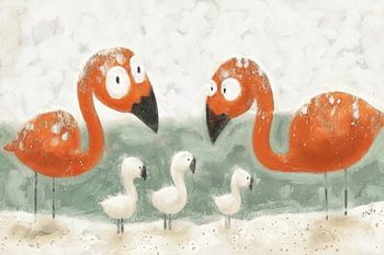 Flamingo-Familie