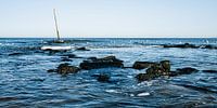 Meerblick mit Wellenbrecher vom Strand von Scheveningen von MICHEL WETTSTEIN Miniaturansicht