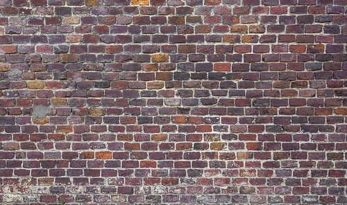 Baksteen oude muur Fotobehang 6