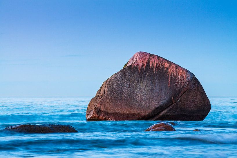 The Swan Stone on the Baltic Sea coast near Lohme on the island of Rügen by Rico Ködder