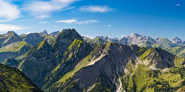 Bergpanorama naar Höfats van Walter G. Allgöwer