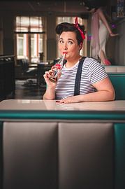 Glück durch einen Strohhalm von Mark de Rooij