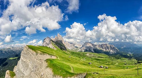 Seceda du groupe Geisler dans les Dolomites
