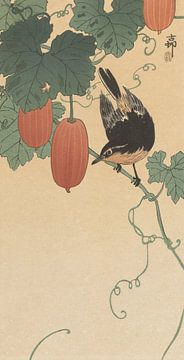 Bird and khaki of Ohara Koson