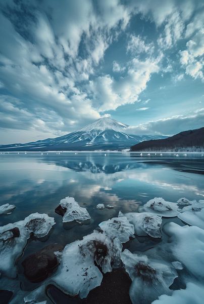 Winter am Bergsee von fernlichtsicht