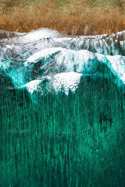 Aerial Summer - Jade-Ozean von Philippe HUGONNARD