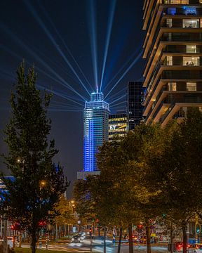 Zalmhaventoren Lichtshow von Jelte Lagendijk