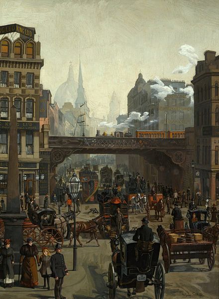 Ludgate Hill, Londres, Wilhelm Trübner par Des maîtres magistraux