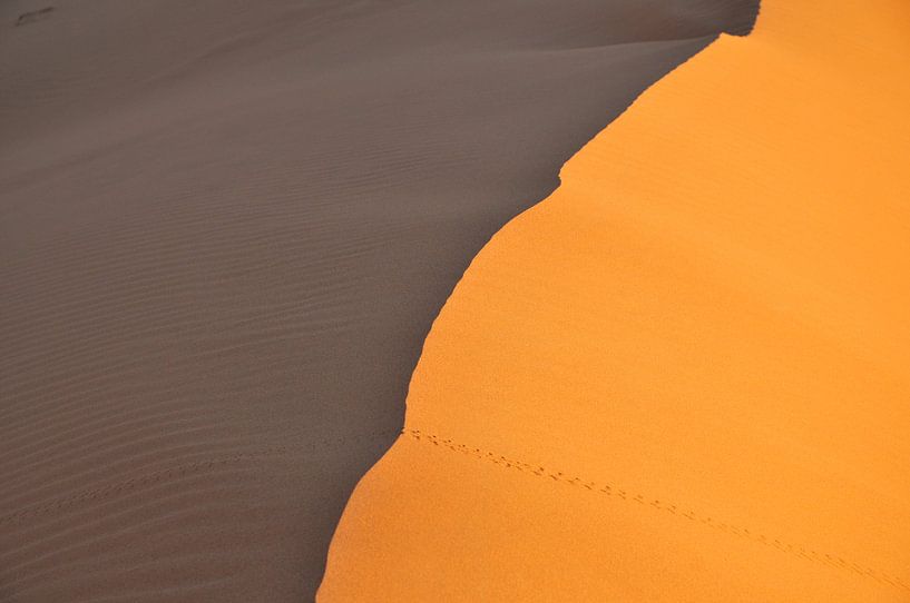 Sunset in the Sahara by Theo van Woerden