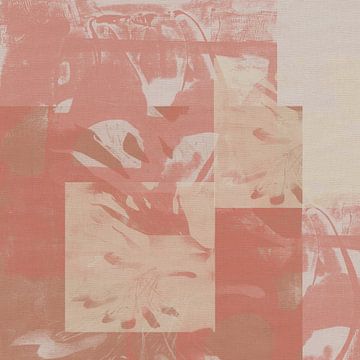 Organische bloemvormen in pastel van Dina Dankers