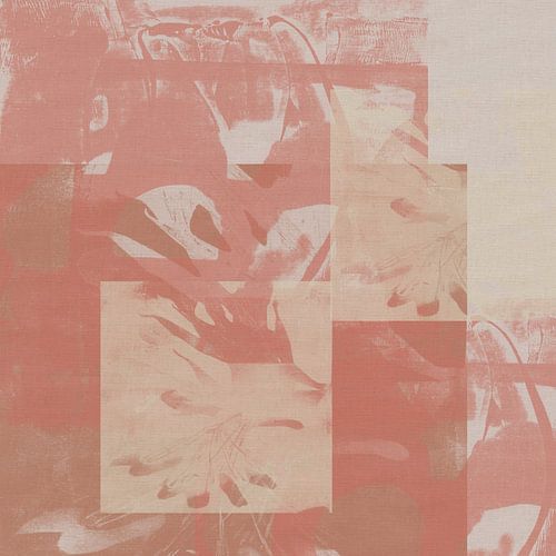 Organische bloemvormen in pastel