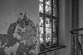 Een vervallen trap in Frankfurt am Main