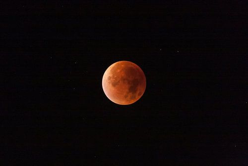 Red supermoon lunar eclipse