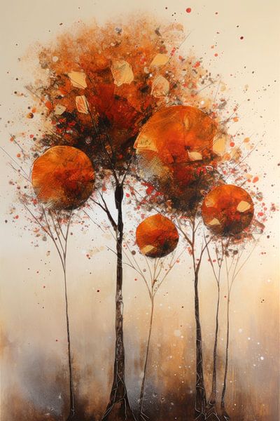 Modern Abstract  Fantasie Schilderij van Preet Lambon