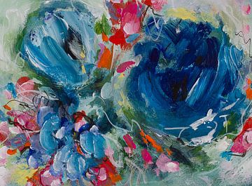 Hokuspokus, blauer Krokus - eine Wildblumenszene