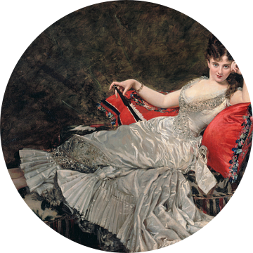 Mevrouw de Lancey, Carolus-Duran, 1876 van Atelier Liesjes