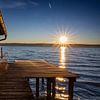 Lever de soleil sur le lac d'Ammer sur Andreas Müller