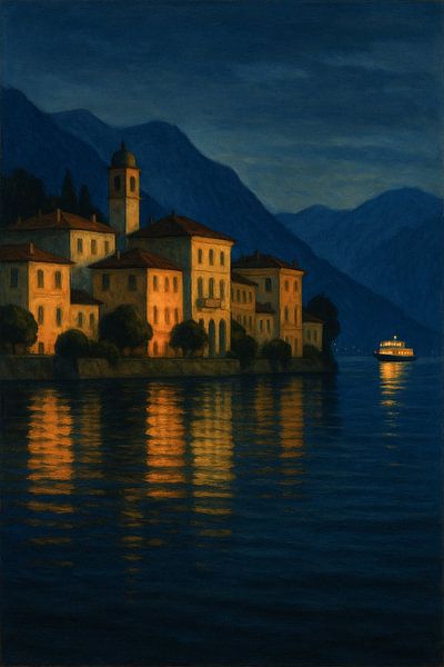 Bellagio Nocturne – The Light of Lake Como by Travel Shop