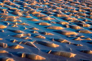 Structuur van het zand na eb