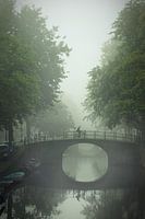 Foggy  in morning Amsterdam