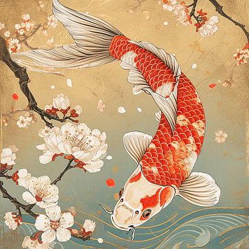Japanese Koi by Liv Jongman
