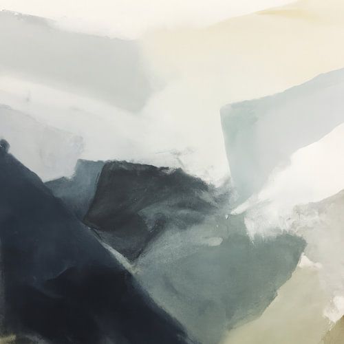 Abstrakte Landschaft in Erdtönen