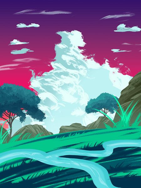 Jouer avec les nuages par Saffiera Devi